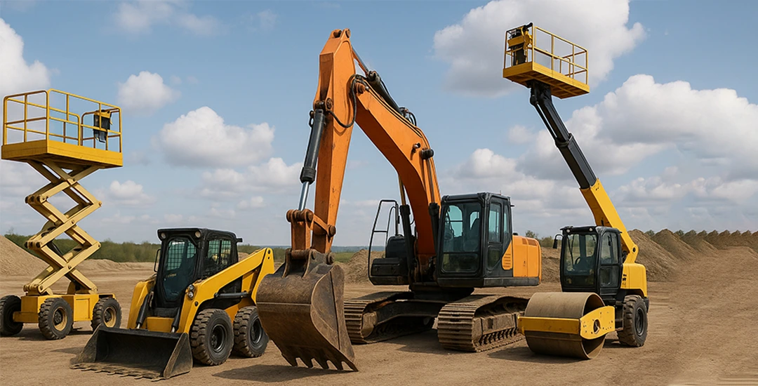 excavator , skid steer loader